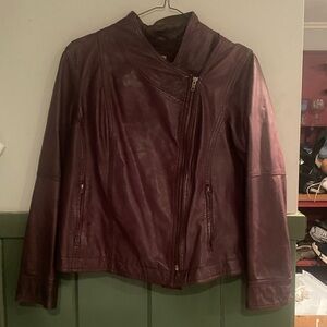 Women’s j.jill leather jacket size mp